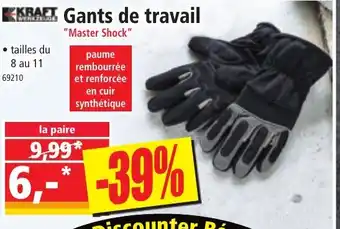 Norma KRAFT Gants de travail offre