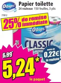 Norma OOOPS! Papier toilette offre