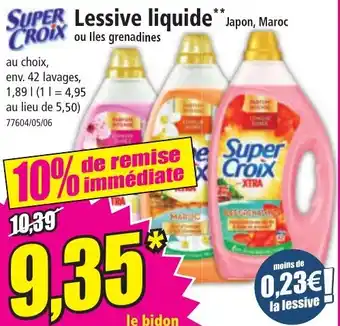 Norma SUPER CROIX Lessive liquide offre