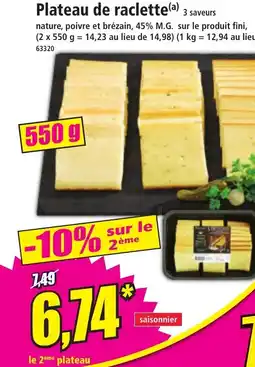 Norma Plateau de raclette offre