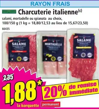 Norma Charcuterie italienne offre