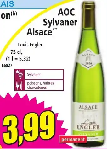 Norma AOC Sylvaner Alsace offre