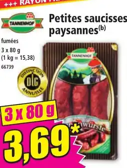 Norma TANNENHOF Petites saucisses paysannes offre