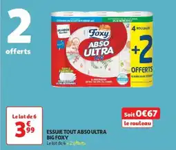 Auchan Supermarché FOXY Essuie tout abso ultra big offre