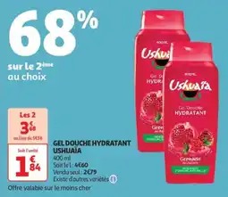 Auchan Supermarché USHUAÏA Gel douche hydratant offre