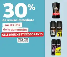 Auchan Supermarché AXE Gels douche et déodorants offre