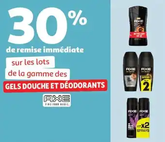 Auchan Supermarché AXE Gels douche et déodorants offre