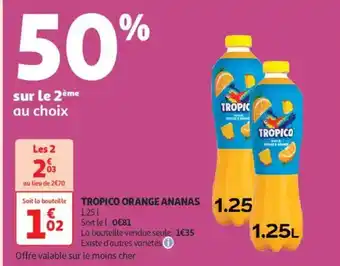 Auchan Supermarché TROPICO Orange ananas offre