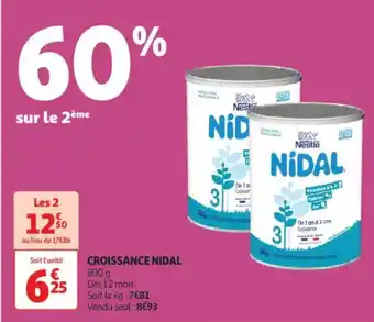 Auchan Supermarché NESTLE Croissance nidal offre