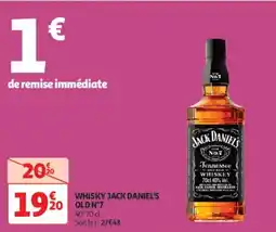 Auchan Supermarché JACK DANIEL'S Whisky old n°7 offre