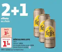 Auchan Supermarché LEFFE Bière blonde offre