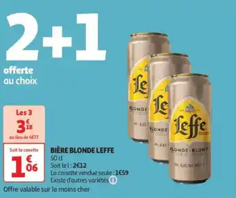 Auchan Supermarché LEFFE Bière blonde offre