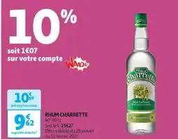 Auchan Supermarché CHARRETTE Rhum 40° offre