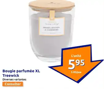 Action Bougie parfumée XL Treewick offre