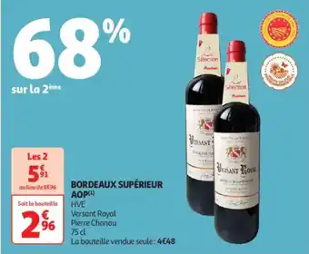 Auchan Supermarché Bordeaux supérieur aop offre