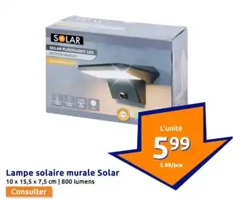 Action Lampe solaire murale Solar offre