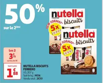 Auchan Supermarché NUTELLA  Biscuits ferrero offre