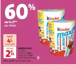 Auchan Supermarché KINDER MAXI offre