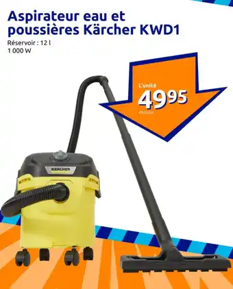 Action Aspirateur eau et poussières Kärcher KWD1 offre