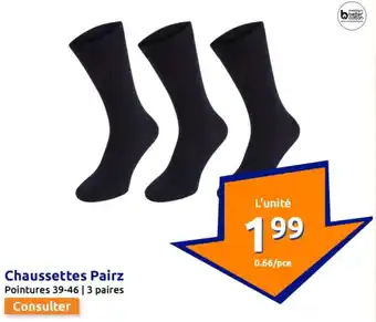 Action Chaussettes Pairz offre