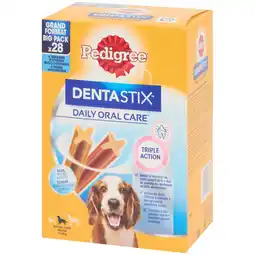 Action Bâtonnets à mâcher pour chien Pedigree Dentastix offre