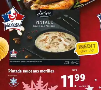 Lidl Pintade sauce aux morilles offre