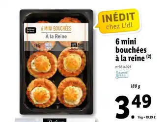 Lidl 6 Mini bouchées à la reine offre