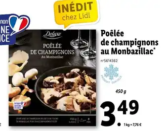 Lidl Poêlée de champignons au monbazillac offre