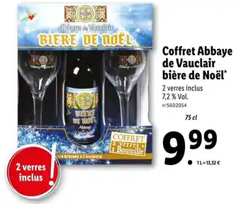 Lidl Coffret abbaye de vauclair bière de noël offre