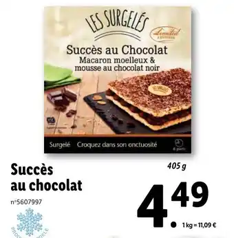 Lidl Succès au chocolat offre