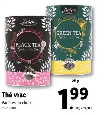 Lidl Thé vrac offre