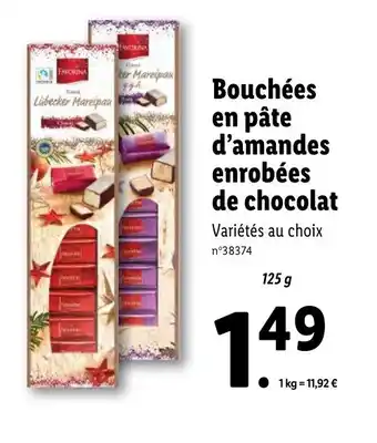 Lidl Bouchées en pâte d'amandes offre