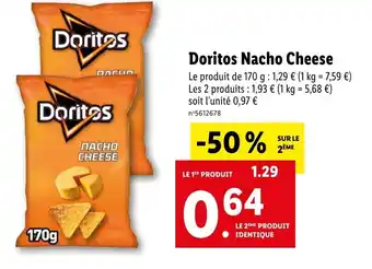 Lidl Doritos nacho cheese offre