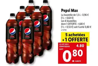 Lidl Pepsi max offre