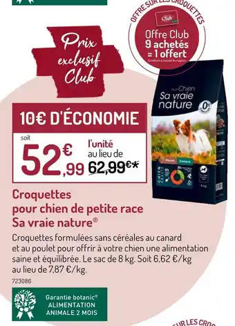 Botanic Sa vraie nature Croquettes pour chien de petite race offre