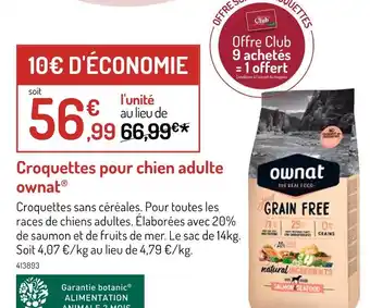 Botanic OWNAT Croquettes pour chien adulte offre