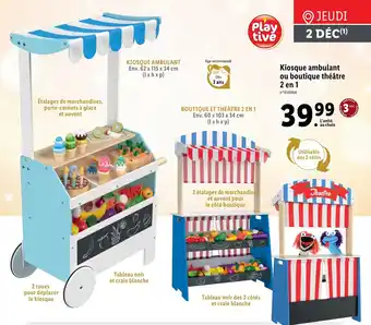 Lidl Kiosque ambulant ou boutique théâtre 2 en 1 offre