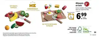 Lidl Aliments en bois offre