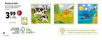 Lidl Puzzle en bois offre