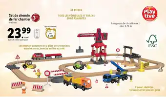 Lidl Set de chemin de fer chantier offre
