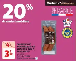 Auchan Supermarché Saucisses de montbéliard igp auchan à table en france offre