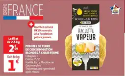 Auchan Supermarché Pommes de terre de consommation blondes à chair ferme offre