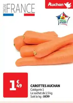 Auchan Supermarché AUCHAN Carottes offre