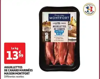 Auchan Supermarché MAISON MONTFORT Aiguillettes de canard marinées offre