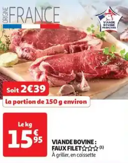 Auchan Supermarché Viande bovine: faux filet offre