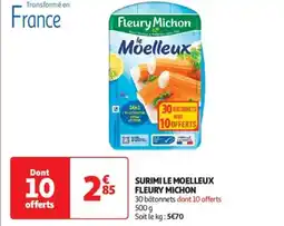 Auchan Supermarché FLEURY MICHON Surimi le moelleux offre