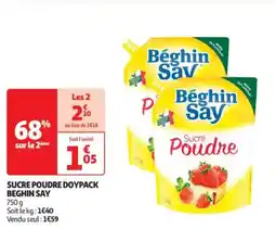 Auchan Supermarché BEGHIN SAY Sucre poudre doypack offre