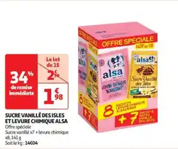 Auchan Supermarché ALSA Sucre vanillé des isles et levure chimique offre