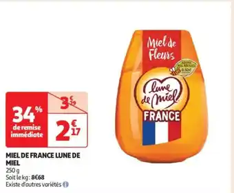 Auchan Supermarché LUNE DE MIEL Miel de france offre