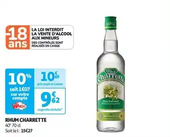 Auchan Supermarché RHUM CHARRETTE offre